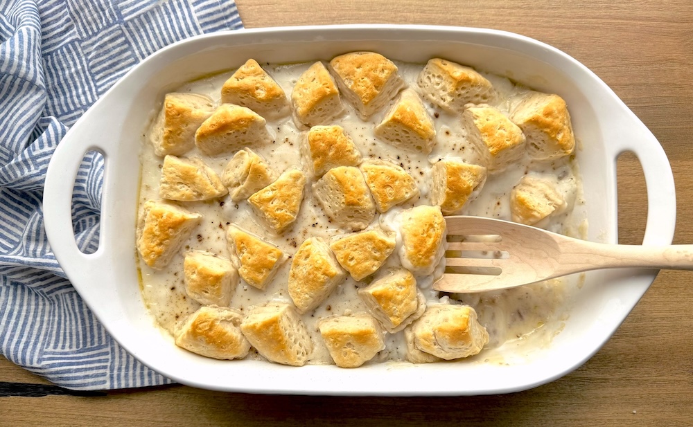 This 3 ingredient breakfast recipe is perfect for family gatherings, special occasions, holidays, Christmas morning, and more. Quick and easy to make with just a few budget ingredients.