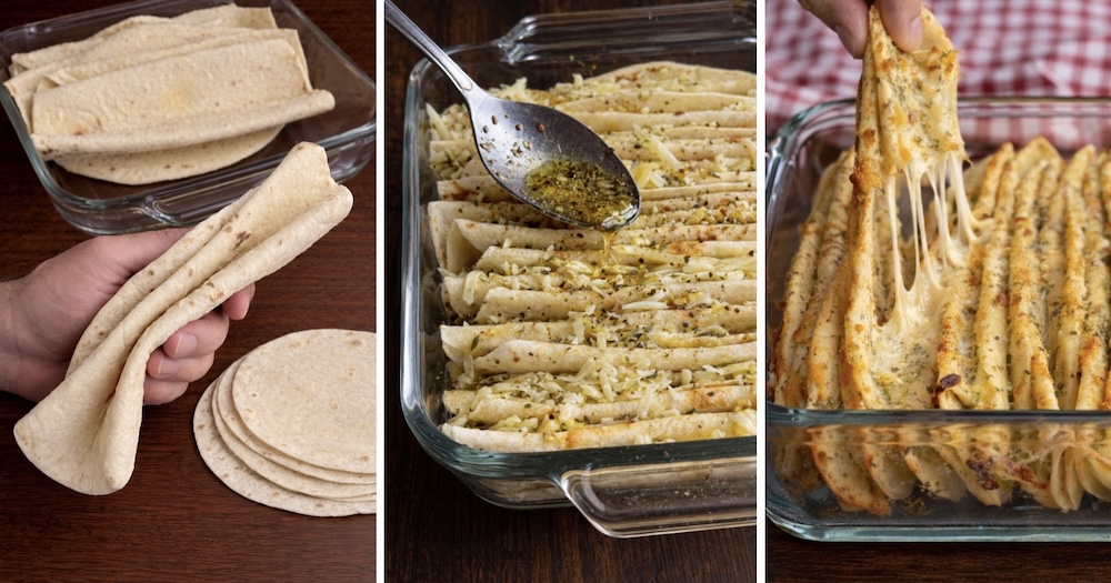 Cheesy Tortilla Pull-Apart Bread