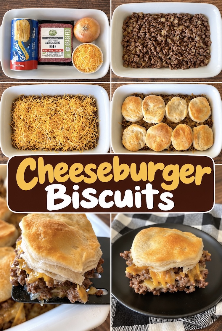 Number 3 on the List of Simple Cold Night Dinner Recipes: Chopped Cheeseburger Biscuits are a fun and easy way to make cheeseburger indoors when the weather is cold but you're craving a delicious burger. They're baked with biscuits instead!