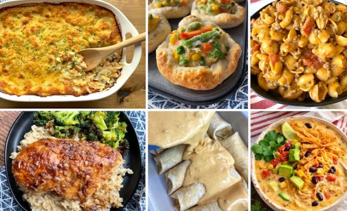 List of Fall comfort food dinner recipes from The Lazy Dish! Quick and easy recipes for a cold fall or winter night at home with the family.